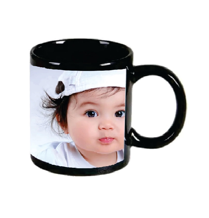 Service Provider of Black Full Color Customized Photo Printed Coffee Mug in New Delhi, Delhi, India