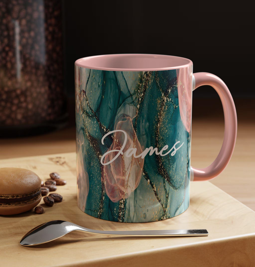 Service Provider of Blue Pink Marble Design Customized Photo Printed Coffee Mug in New Delhi, Delhi, India