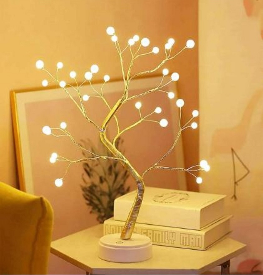 Service Provider of Buy Wishes Tabletop Bonsai Tree Light With 36 Pearls Led Light in New Delhi, Delhi, India