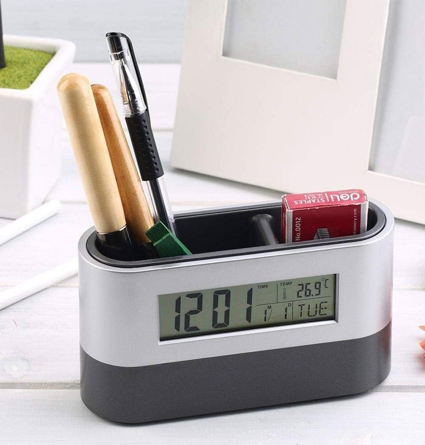 Service Provider of Calendar Clock With Pencil Holder Suitable For Home And Office in New Delhi, Delhi, India