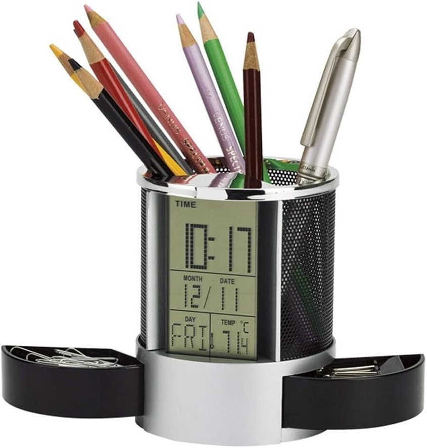 Service Provider of Desktop With Led Clock Pen Stand in New Delhi, Delhi, India