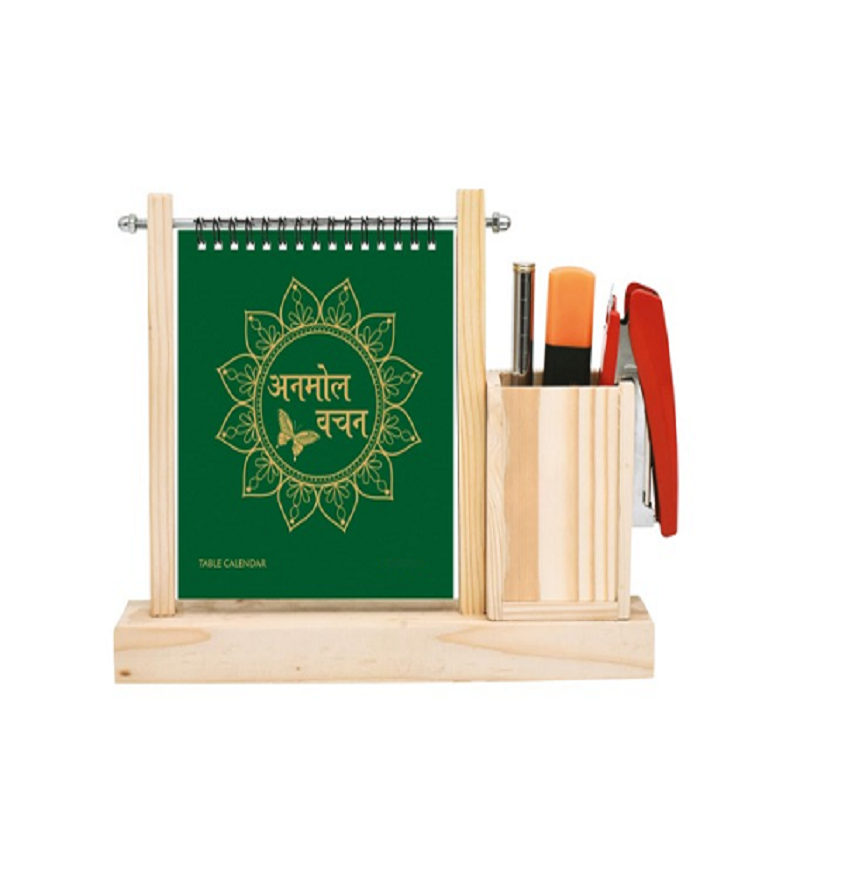 Service Provider of Wooden Art With Pen Stand Table Calendar in New Delhi, Delhi, India